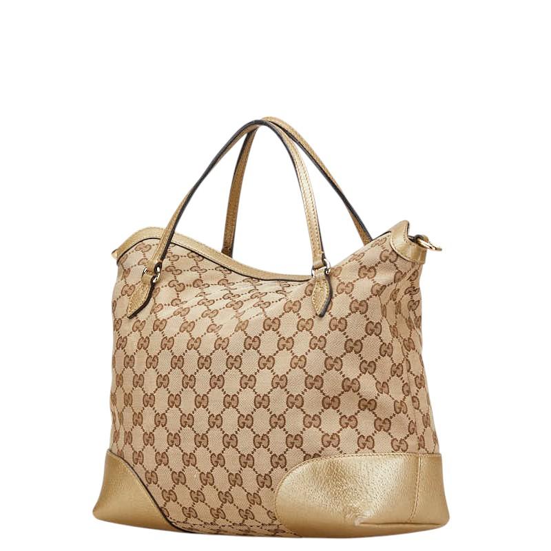 GUCCI ベージュ キルティングハンドバッグ GUCCI（グッチ） GGキャンバス ブリー ハンドバッグ ショルダーバッグ
