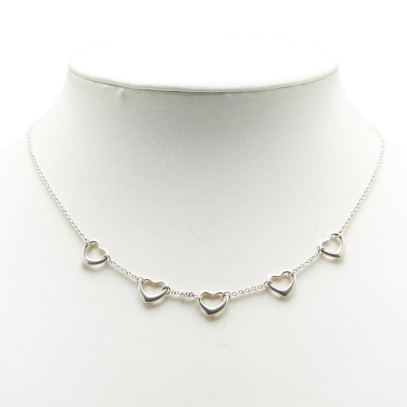 TIFFANY&Co.（ティファニー） 5連 オープンハート ネックレス SV925