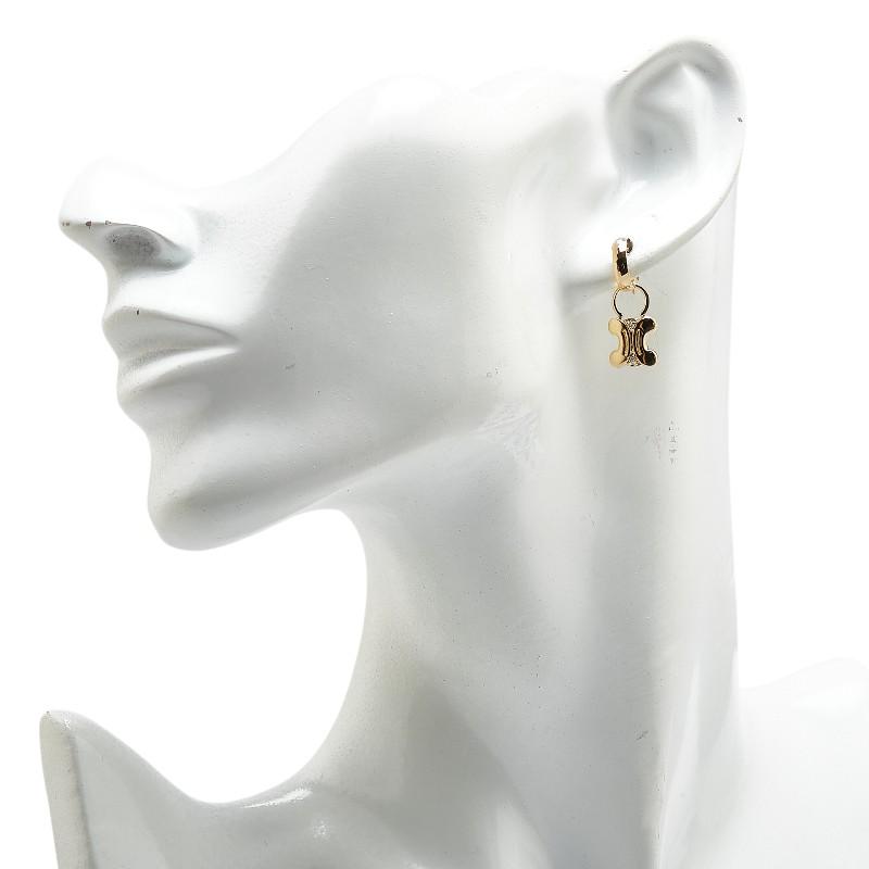 CELINE（セリーヌ） K18YG イエローゴールド ダイヤ0.04ct ピアス