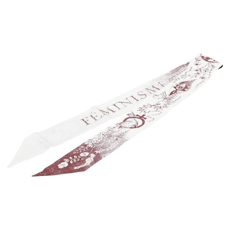 ディオール ミッツァ FEMINISME フェミニズム スカーフ ホワイト  