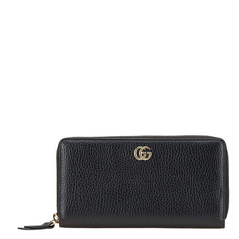 新品同様 グッチ ラウンドファスナー GGマーモント 456117 レザー ブラック 長財布 黒 1001【中古】GUCCI 楽天市場】新品同様 グッチ ラウンドファスナー GGマーモント 456117