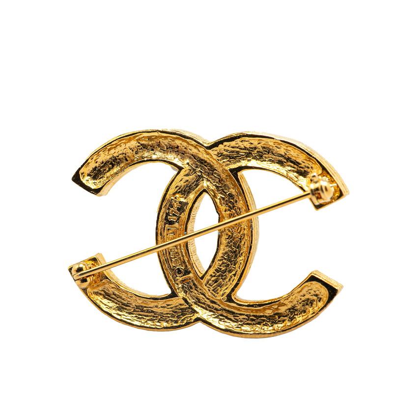 ⭐美品⭐シャネル ココマーク ヴィンテージ ブローチ ゴールド ラインストーン CHANEL（シャネル） ヴィンテージ ココマーク ラインストーン ブローチ