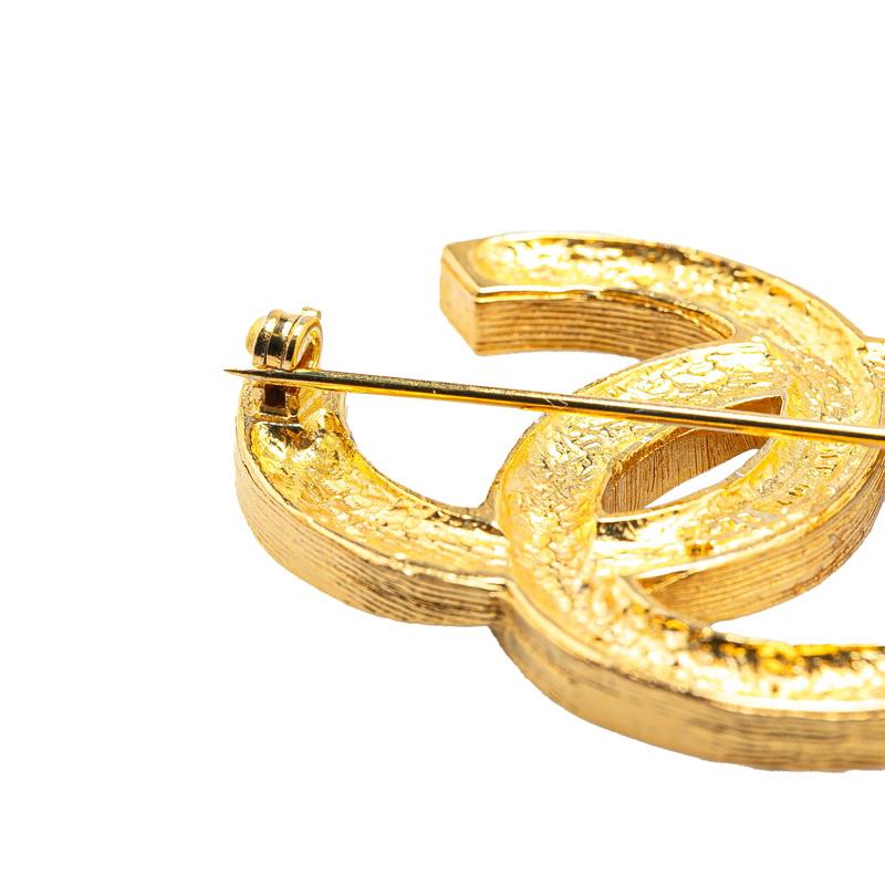 ★【希少】CHANEL ヴィンテージ　ブローチ　ラインストーン　ゴールド★ CHANEL（シャネル） ヴィンテージ ココマーク ラインストーン ブローチ