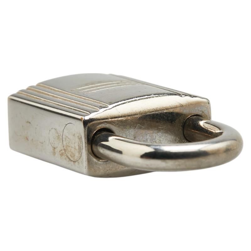 【美品】HERMES エルメス　南京錠　シルバー 美品】HERMES エルメス南京錠シルバー