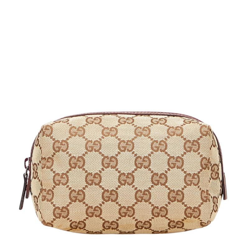 GUCCI ベージュ GGキャンバスポーチ GUCCI グッチ ポーチ 化粧ポーチ レディース メンズ GG