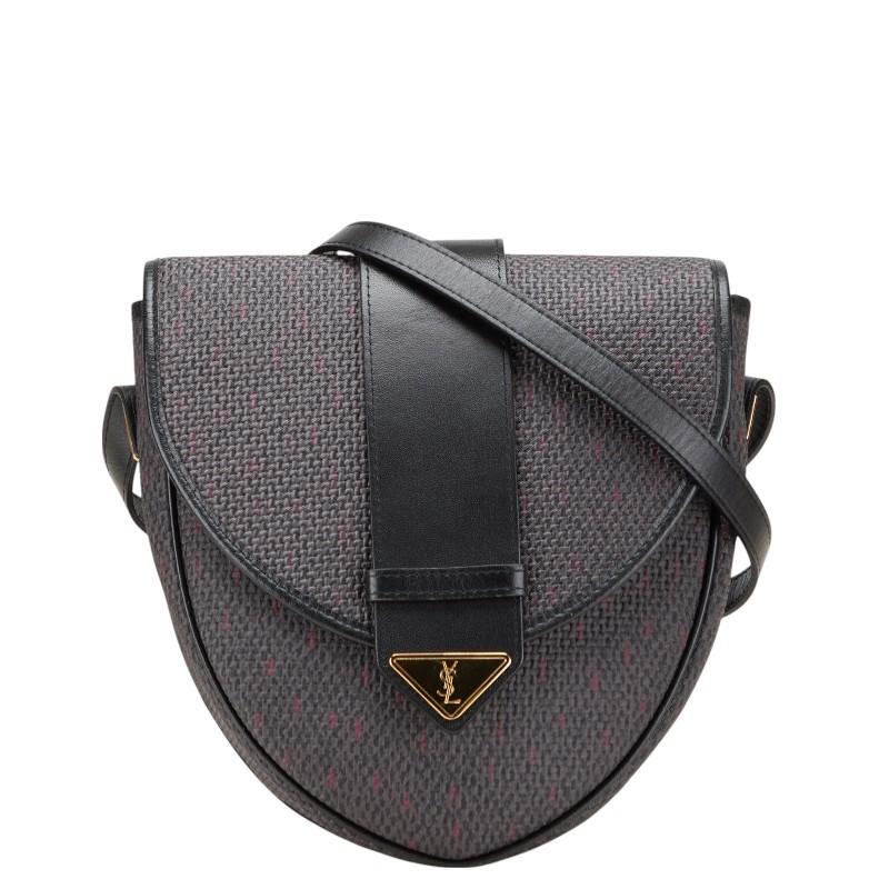 YSL ブラックレザー ショルダーバッグ YSL ブラックレザー