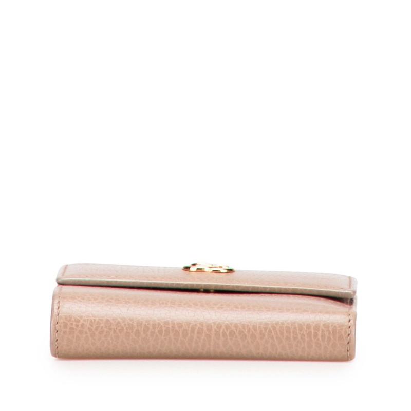 GUCCI（グッチ） GGマーモント 三つ折り財布 546584 グレージュ レザー