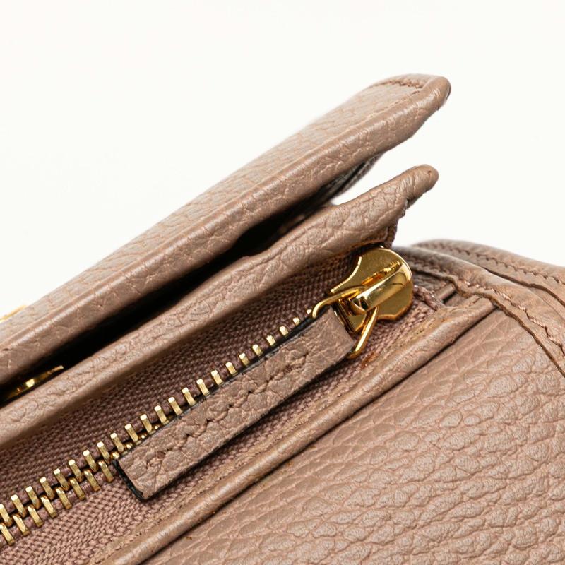 GUCCI（グッチ） GGマーモント 三つ折り財布 546584 グレージュ レザー