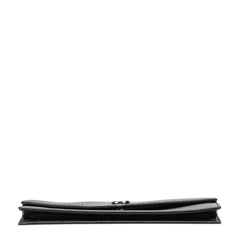 BVLGARI（ブルガリ） パスポートケース マルチケース ブラック レザー