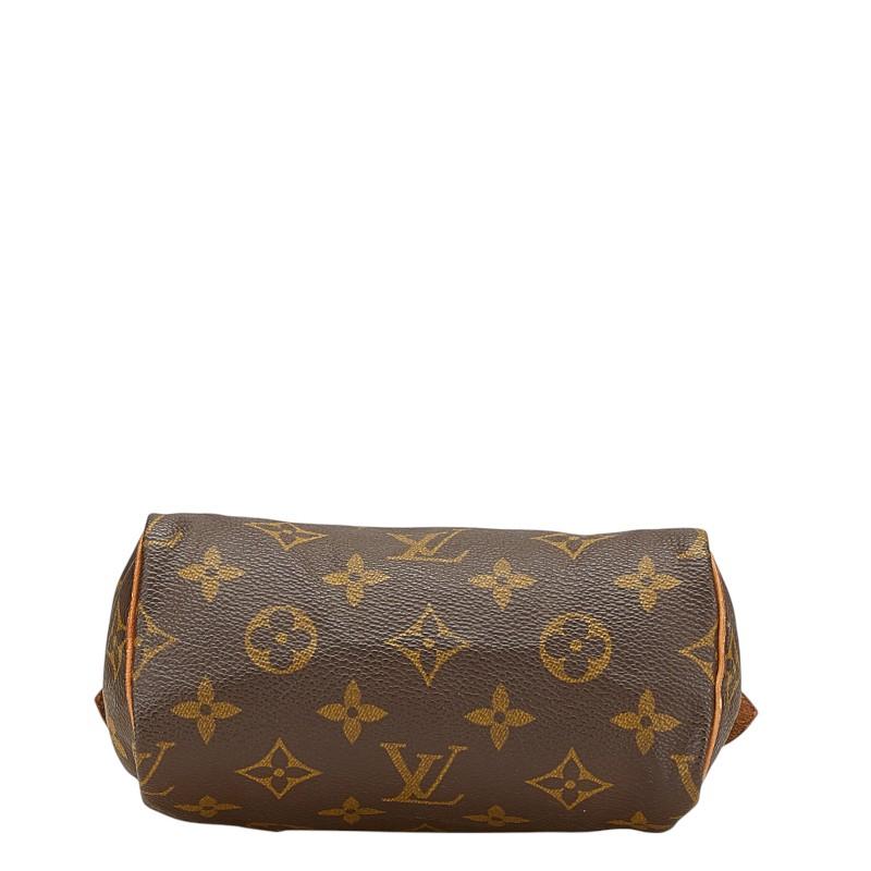 CELINE◇マカダム柄/ハンドバッグ/レザー/BRW/M94 CELINE(セリーヌ