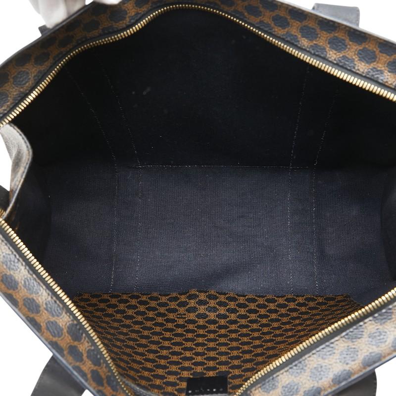 CELINE セリーヌ マカダム トートバッグ ハンドバッグ ブラック  