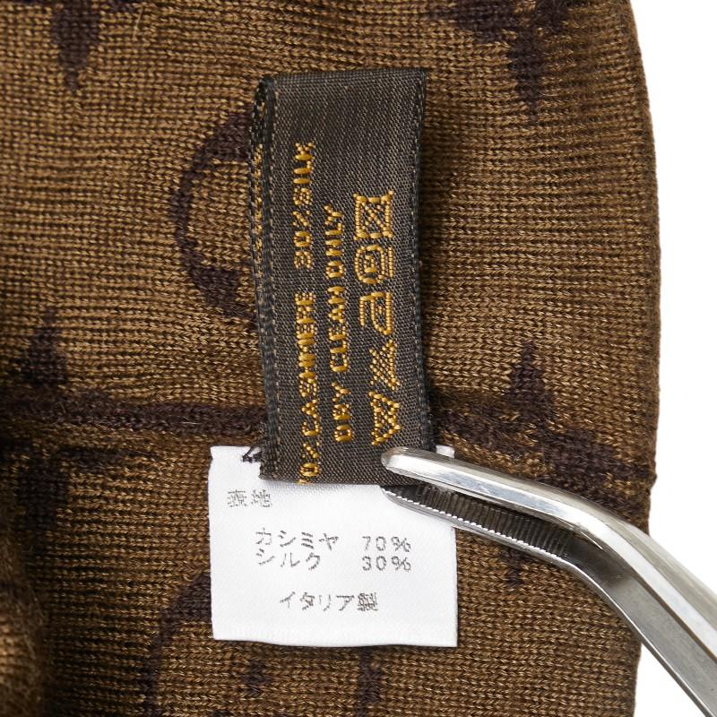 ルイ ヴィトン モノグラム ニット帽 ニットキャップ 帽子