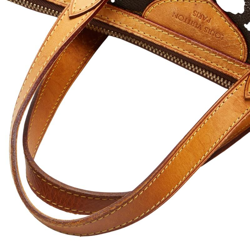 LOUIS VUITTON ルイヴィトン モノグラム パレルモPM トートバッグ ハンドバッグ ワンショルダーバッグ ブラウン レザー×PVC M40145 ゴールド金具 LOUIS VUITTON（ルイ・ヴィトン） ルイ ヴィトン モノグラム パレルモ