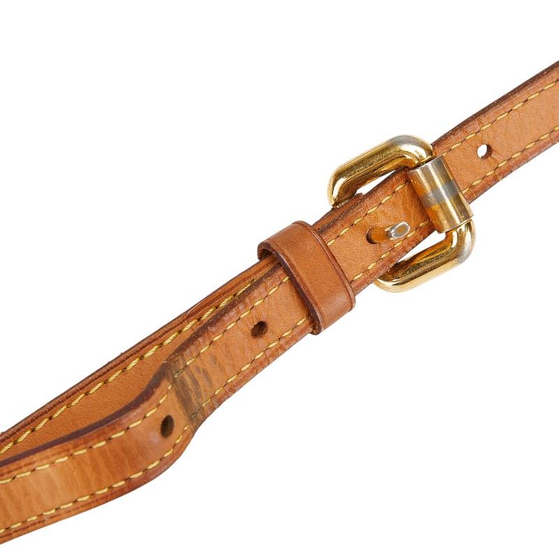 LOUIS VUITTON ルイ ヴィトン ショルダーストラップ ベージュ レザー  