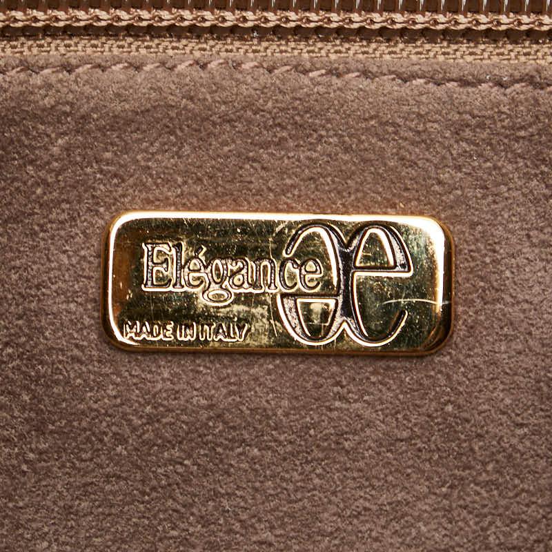 ELEGANCE（エレガンス） トートバッグ ハンドバッグ ブラウン パイソン