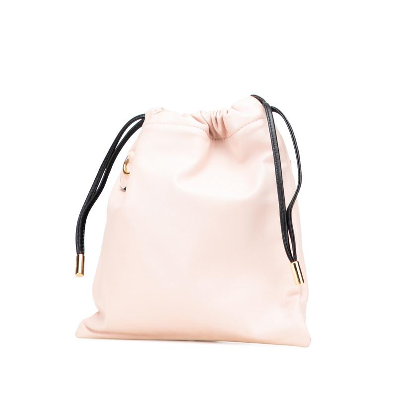 FENDI フェンディ ロゴ ショルダーバッグ 8BT337 ピンク レザー