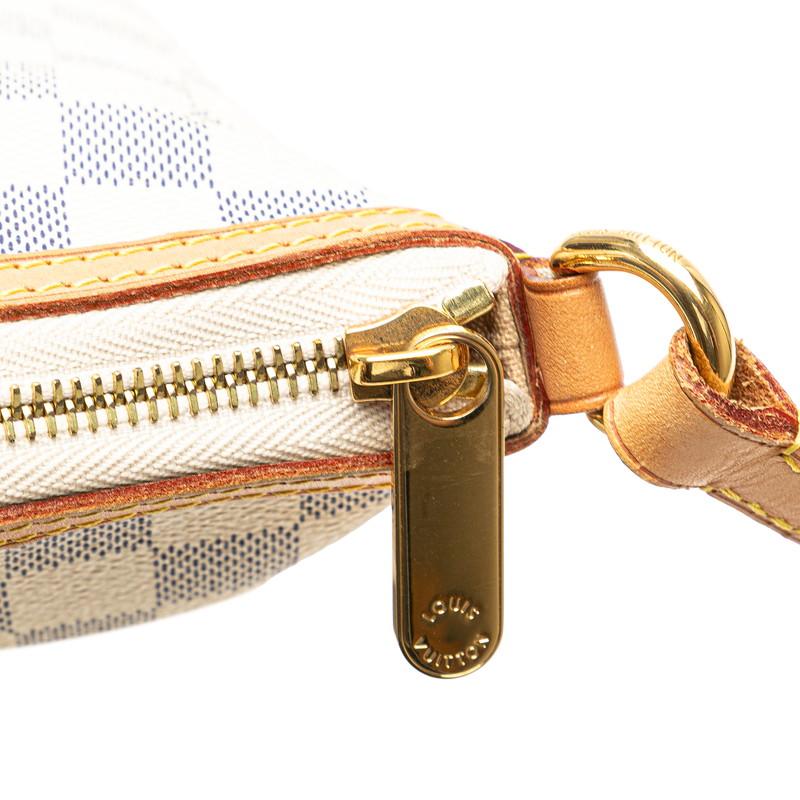 ルイ ヴィトン ダミエ アズール シラク—サPM 斜め掛け ショルダーバッグ  N41113 ホワイト PVC レザー LOUIS VUITTON 【中古】 ルイ ヴィトン ダミエ アズール シラク―サPM 斜め掛け ショルダー