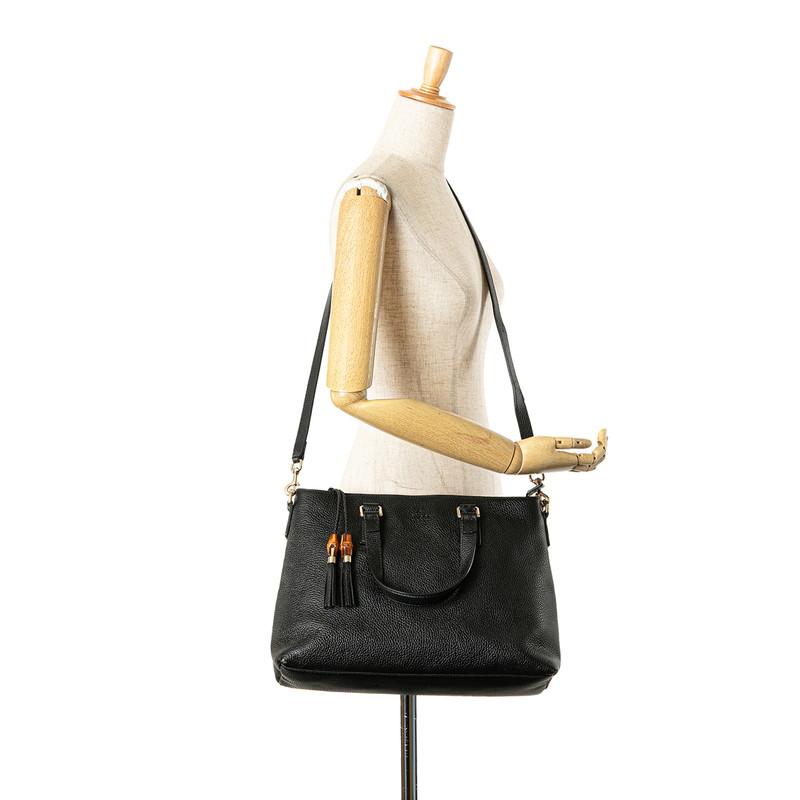 GUCCI（グッチ） バンブー タッセル ハンドバッグ 斜め掛け ショルダー