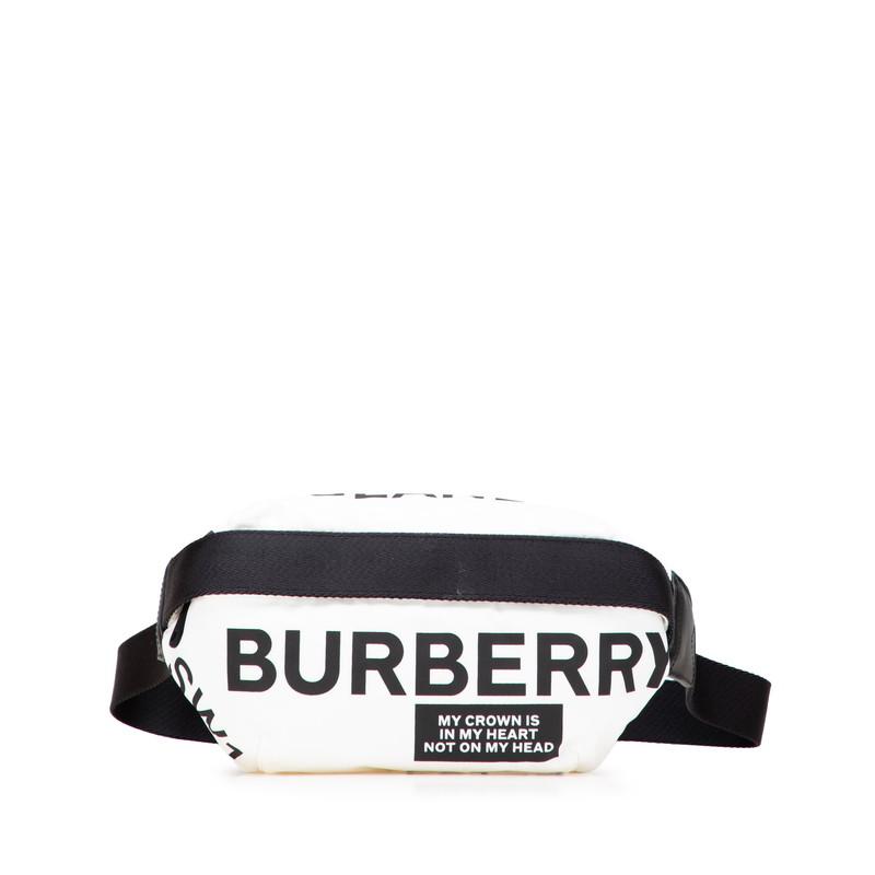 BURBERRY ホースフェリー ナイロンショルダーバッグ BURBERRY バーバリー ロゴ ホースフェリー ボディバッグ