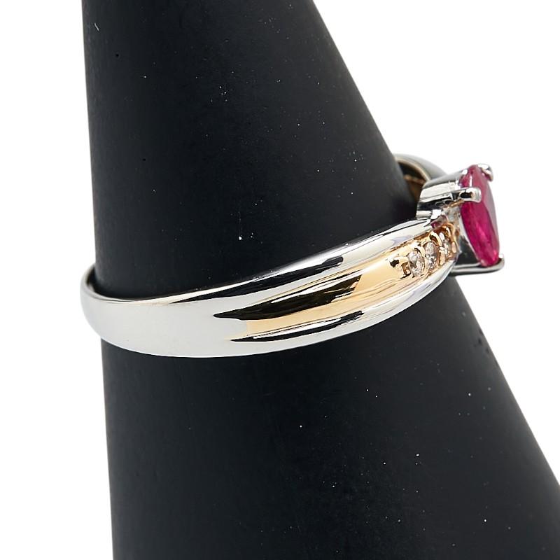 プラチナpt900 リング ルビー ダイヤ 14.5号 3.75 g JEWELRY