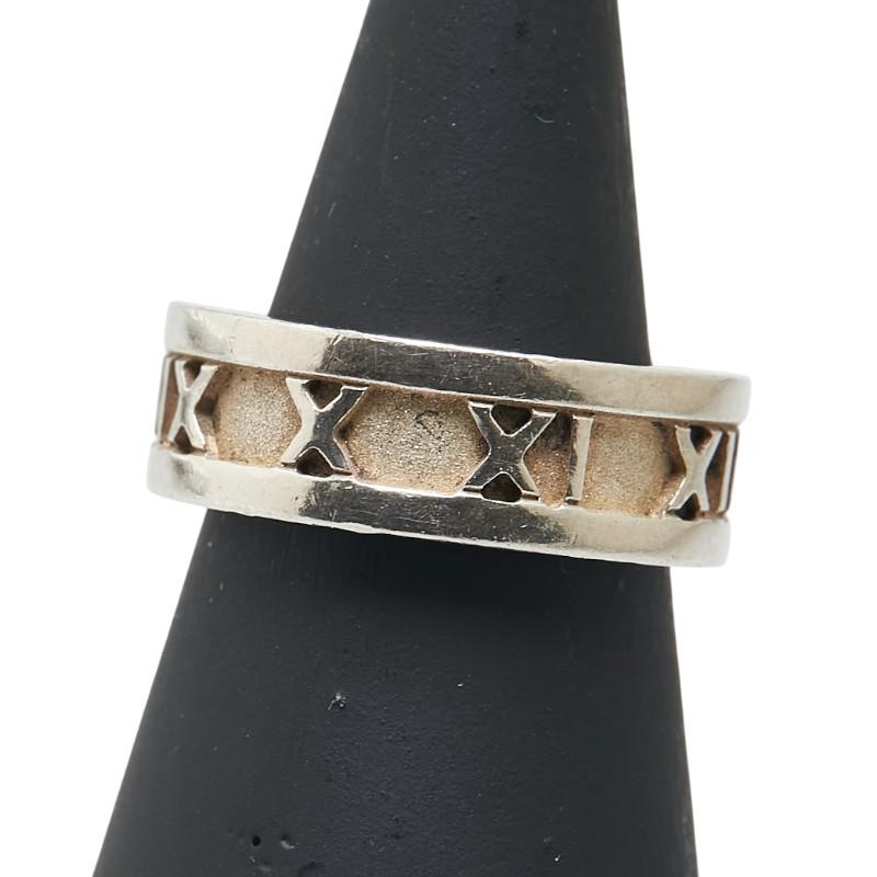 美品 TIFFANY&Co. ティファニー ATLAS アトラス SV925 TIFFANY&Co. ティファニー アトラス リング 指輪 SV925 シルバー