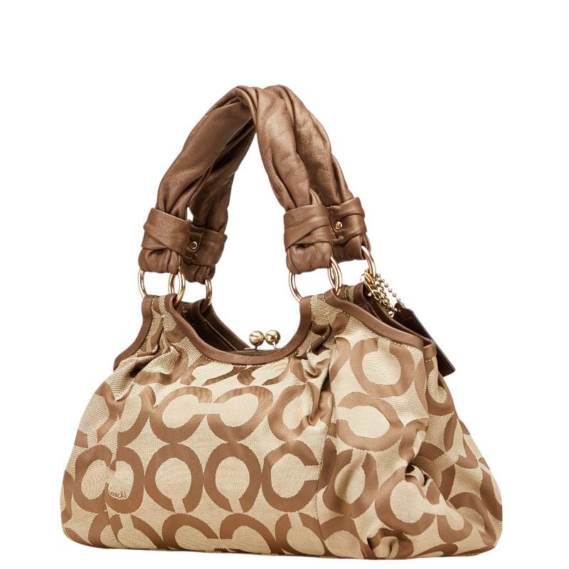 COACH コーチ シグネチャー オブアート がま口 トートバッグ 13441