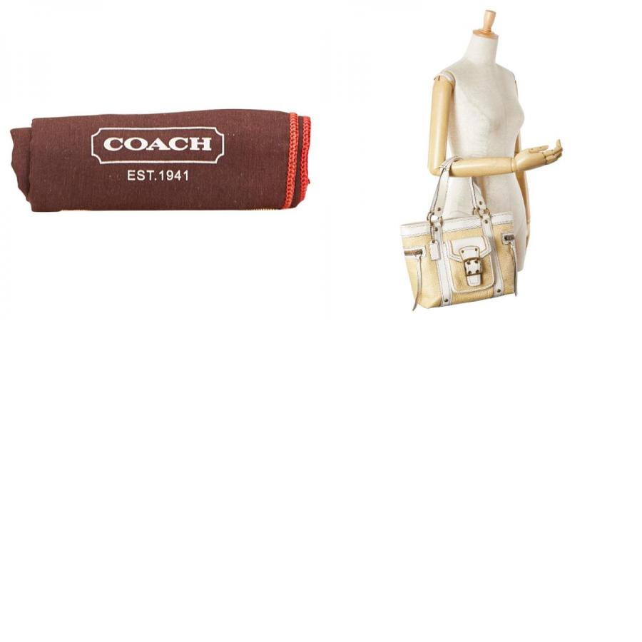 COACH（コーチ） かごバッグ トートバッグ M05K-113 ベージュ ホワイト