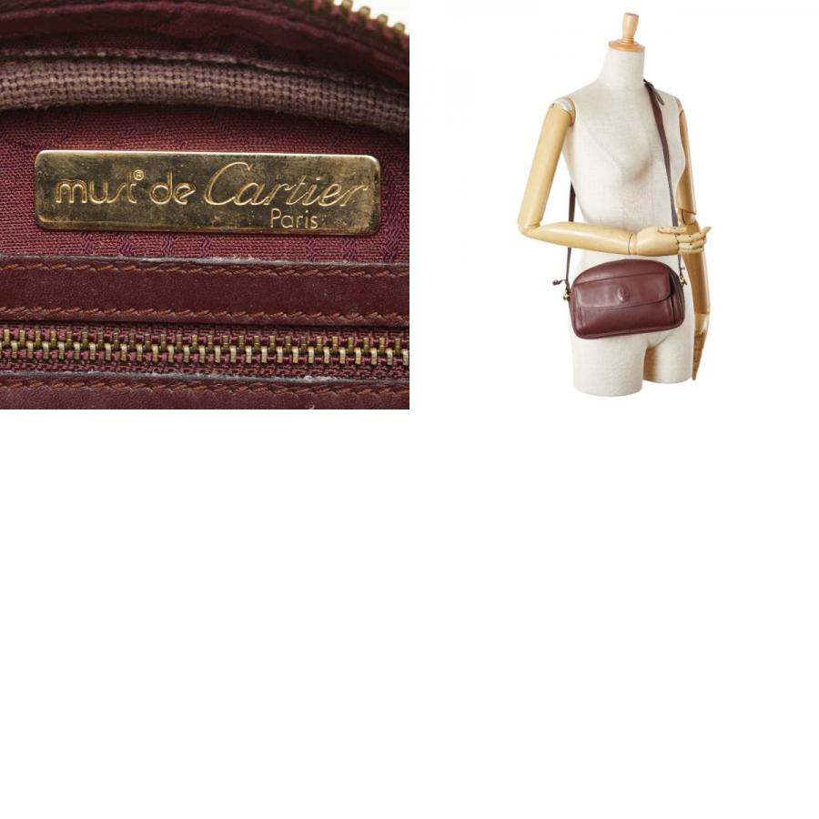 Cartier カルティエ マストライン ショルダーバッグ ワイン