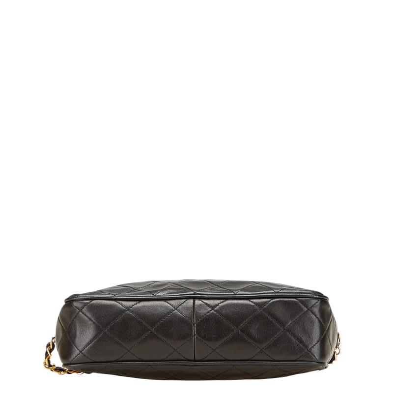CHANEL シャネル/マトラッセラムスキンココマークフリンジチェーンショルダー/066****/Aランク/92【中古】 CHANEL（シャネル） シャネル/マトラッセラムスキンココマークフリンジ
