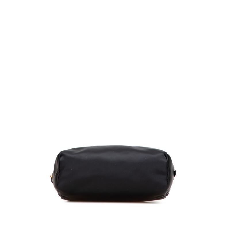VALENTINO（ヴァレンティノ） Vロゴ ポーチ ブラック ナイロン レザー 