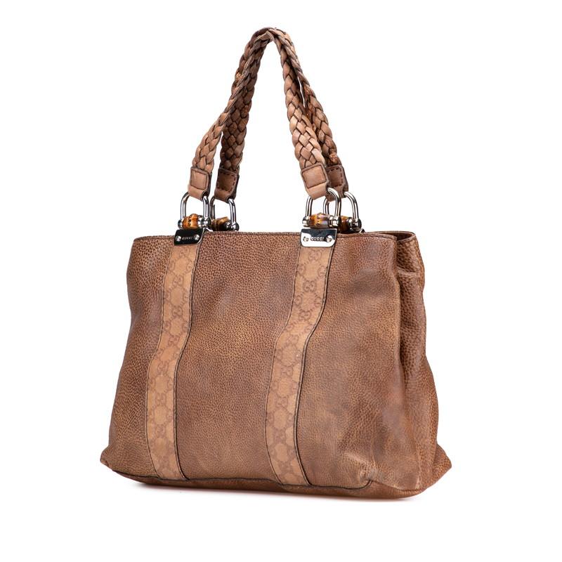 Gucci グッチ グッチシマ バンブー トートバッグ GUCCI グッチ バンブー トートバッグ ハンドバッグ 竹 オールド