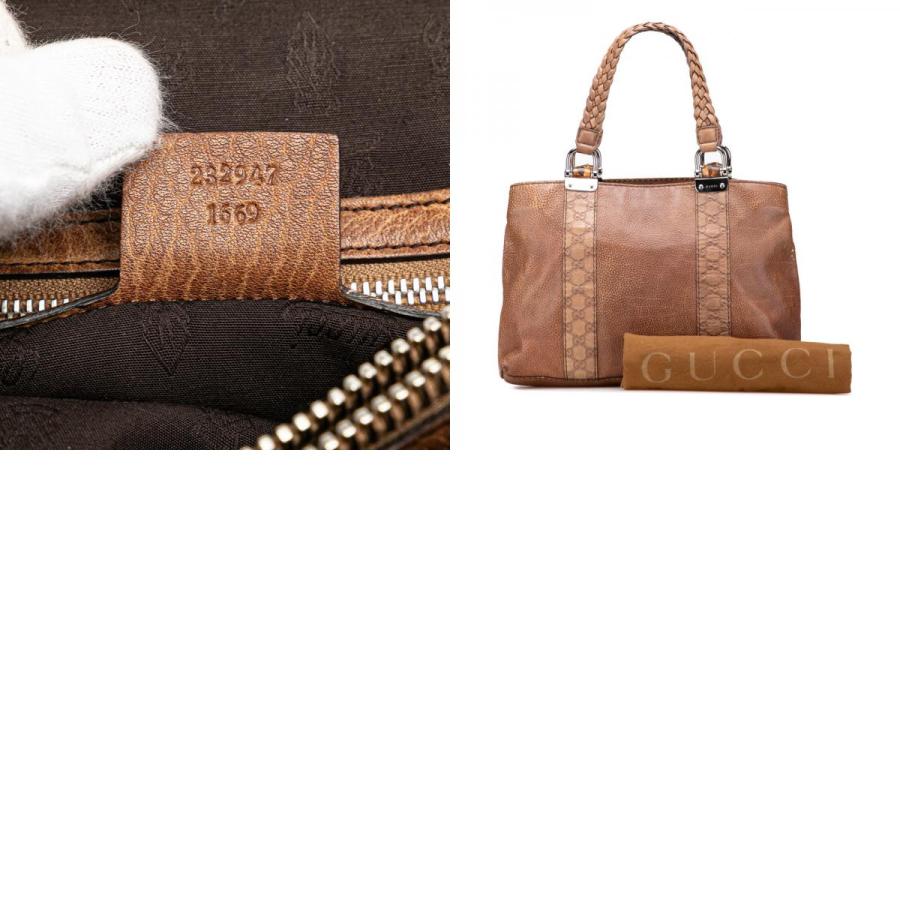 GUCCI（グッチ） グッチシマ バンブー ハンドバッグ トートバッグ
