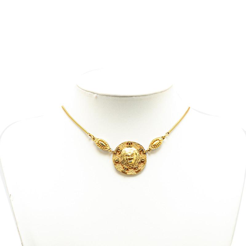 シャネル ライオン モチーフ ココマーク ラウンド ネックレス メッキレディース CHANEL（シャネル） ライオン モチーフ ココマーク ラウンド