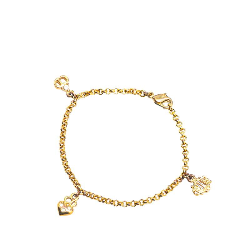 2506 人気✨　Dior　ブレスレット　CD ロゴ　ゴールド　希少　刻印 2465 美品✨ Dior ブレスレット CD ロゴ ゴールド 希少 刻印