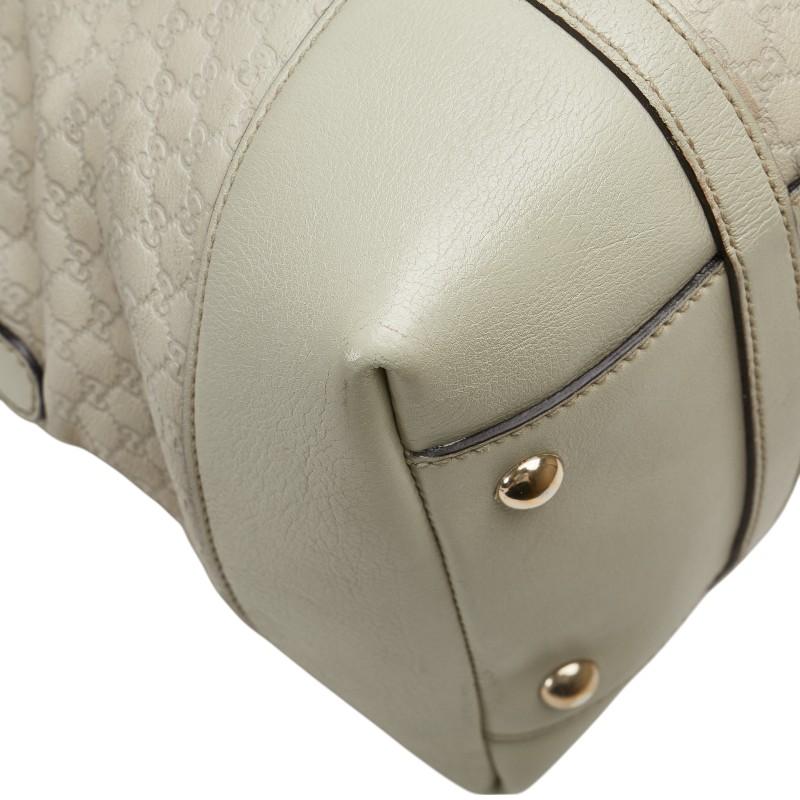 GUCCI ショルダーバッグ マイクロGG 2way クラッチバッグ レザー 白 GUCCI（グッチ） マイクログッチシマ ハンドバッグ ショルダーバッグ