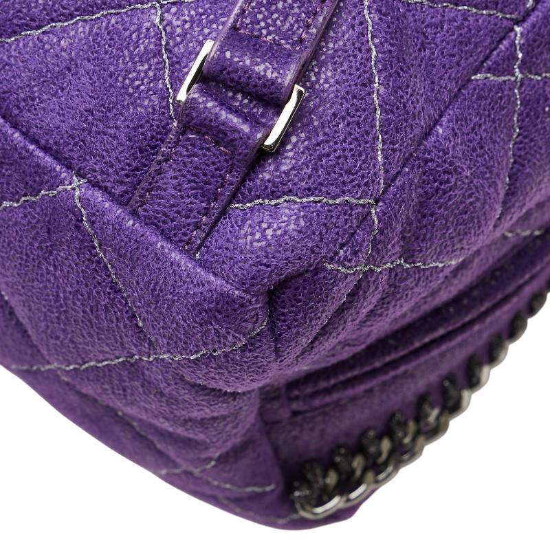 ステラマッカートニー リュック バックパック パープル ポリエステル レザー レディース Stella McCartney 【中古】 ステラマッカートニー リュック バックパック パープル ポリエステル