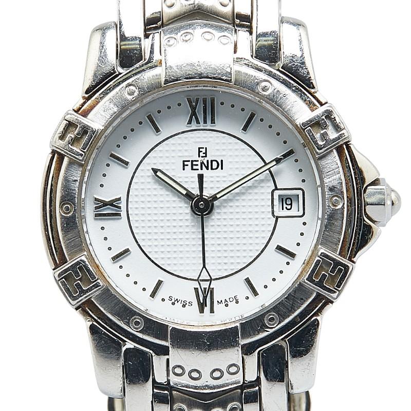 FENDI フェンディ オロロジ 腕時計 3500L クオーツ ホワイト文字
