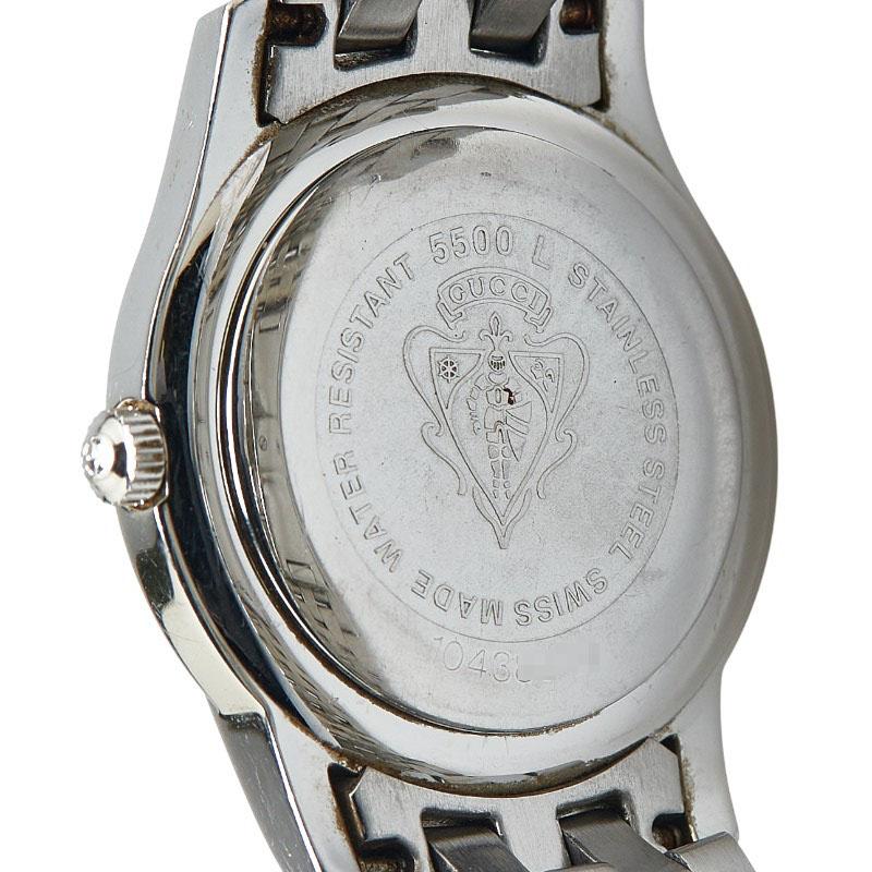 GUCCI グッチ/Gクラス/レディース/クオーツ/5500L/YA0*****/ABランク/19【中古】 GUCCI - グッチ GUCCI 腕時計 Gクラス 5500L グレー文字盤 ローマ数字