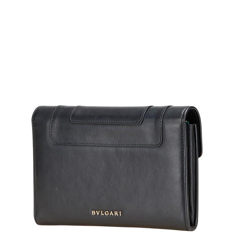 BVLGARI 長財布 セルペンティ BVLGARI ブルガリ セルペンティ 長財布 ブラック レザー