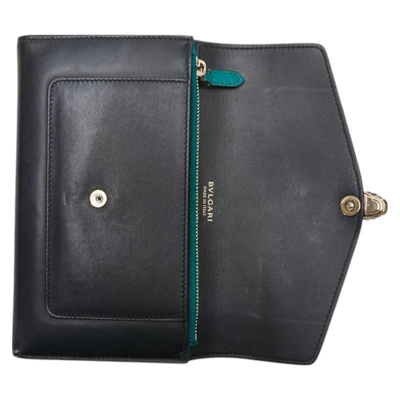 BVLGARI ブルガリ セルペンティ 長財布 ブラック レザー