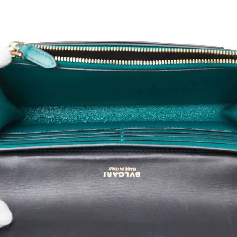 BVLGARI ブルガリ セルペンティ 長財布 ブラック レザー レディース  