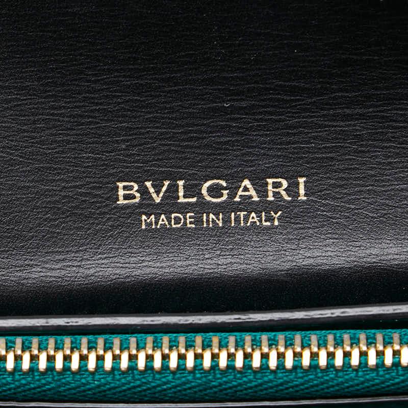 BVLGARI セルペンティ 長財布 BVLGARI ブルガリ セルペンティ 長財布 ブラック レザー