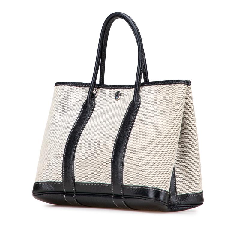 エルメス ガーデンパーティ TPM トワル H ハンドバッグ HERMES エルメス ガーデンパーティTPM ハンドバッグ トワル