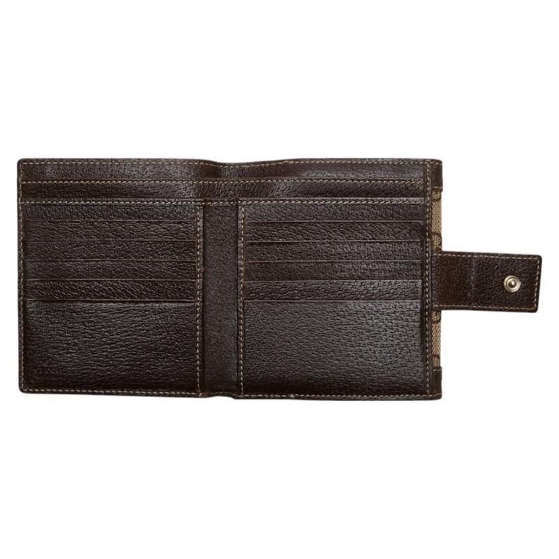 Gucci GGキャンバス 二つ折り財布 GUCCI グッチ GGキャンバス 二つ折り財布 154117 ベージュ