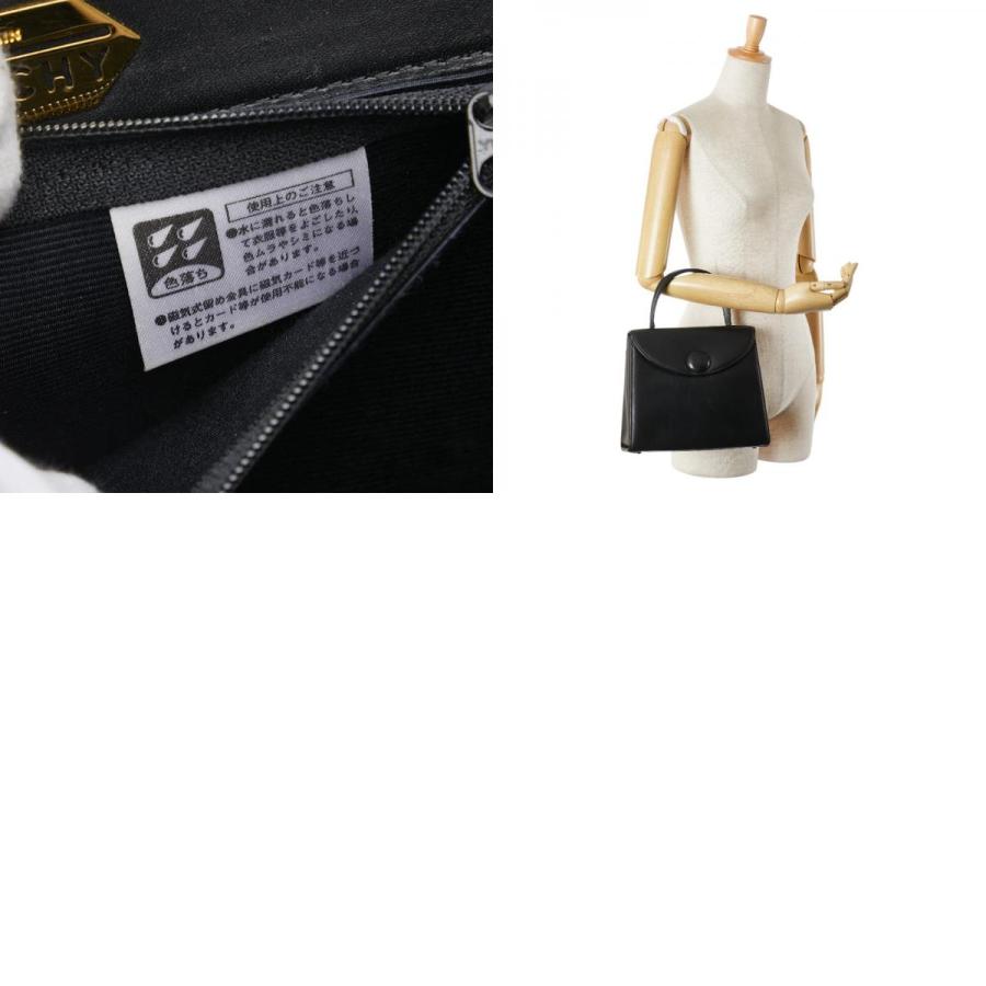 ジバンシー ロゴ ハンドバッグ ブラック レザー レディース Givenchy