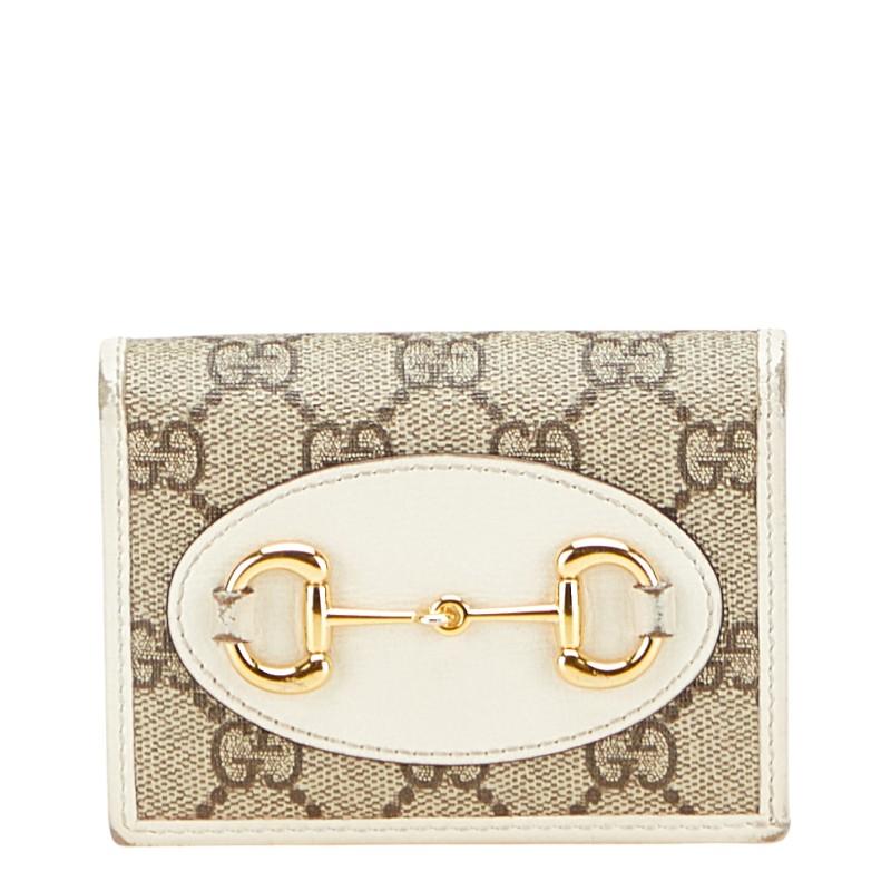 GUCCI グッチ GGスプリーム ホースビット 二つ折り財布 621887  