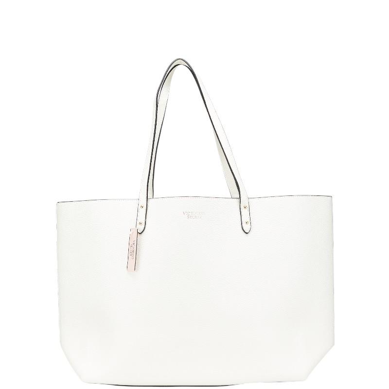 ヴィクトリアシークレット ロゴ トートバッグ ハンドバッグ ホワイト