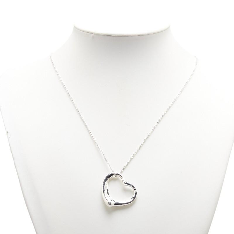 TIFFANY&Co. ティファニー オープンハート ペンダントネックレス
