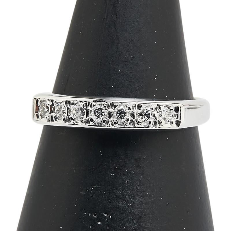 ダイヤ　指輪　Pt900　お値下 Pt900 プラチナ ダイヤ0.17ct リング 指輪 レディース 8.5号 中古