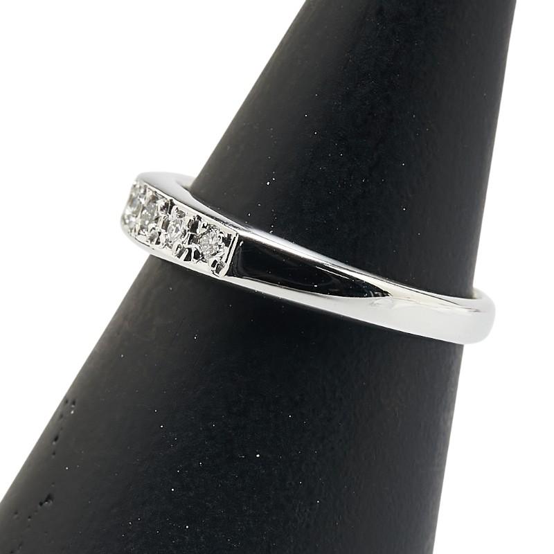 Pt900 プラチナ ダイヤ0.17ct リング 指輪 レディース 8.5号 中古